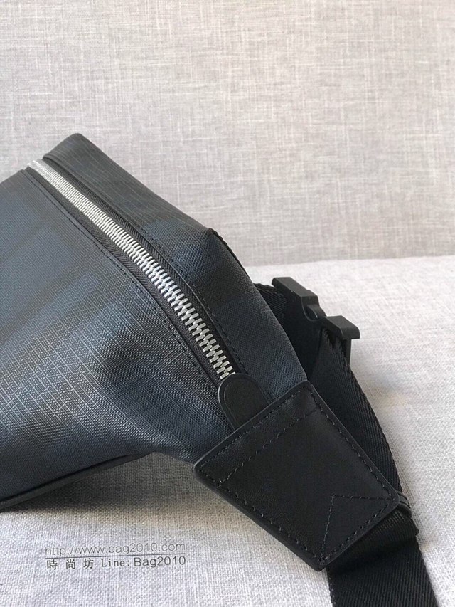 Burberry專櫃新款包包 巴寶莉London格紋腰包胸包挎包  db1013